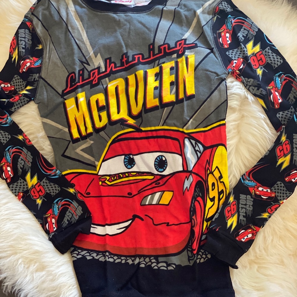 Vintage Very Hard To Find Disney Lightning McQueen PJs